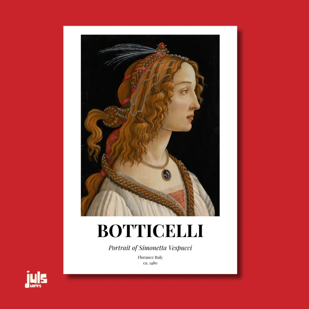Botticelli Portrait of Simonetta Vespucci Sanat Posteri