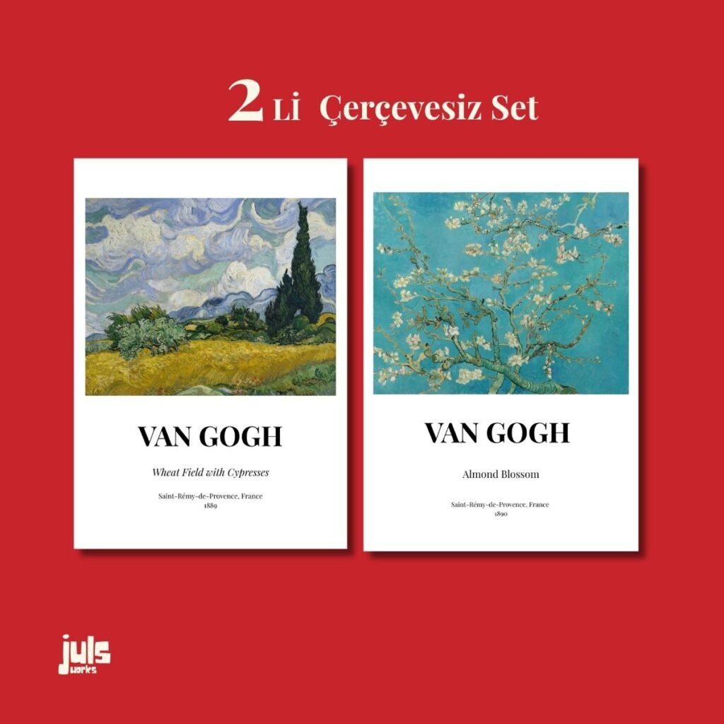Van Gogh eserlerinden oluşan ikili poster seti kapak görseli
