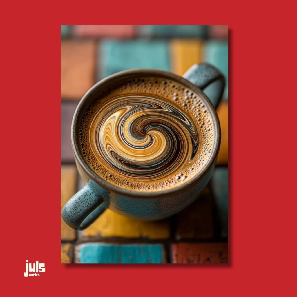 Latte Art Kahve Poster