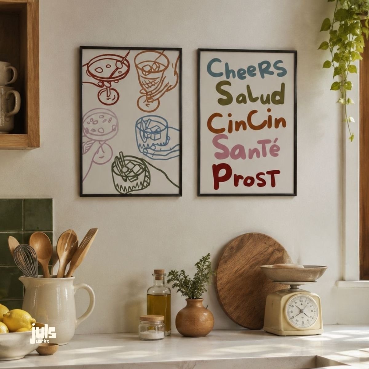 Kokteyl ve Cheers 2'li Poster Seti