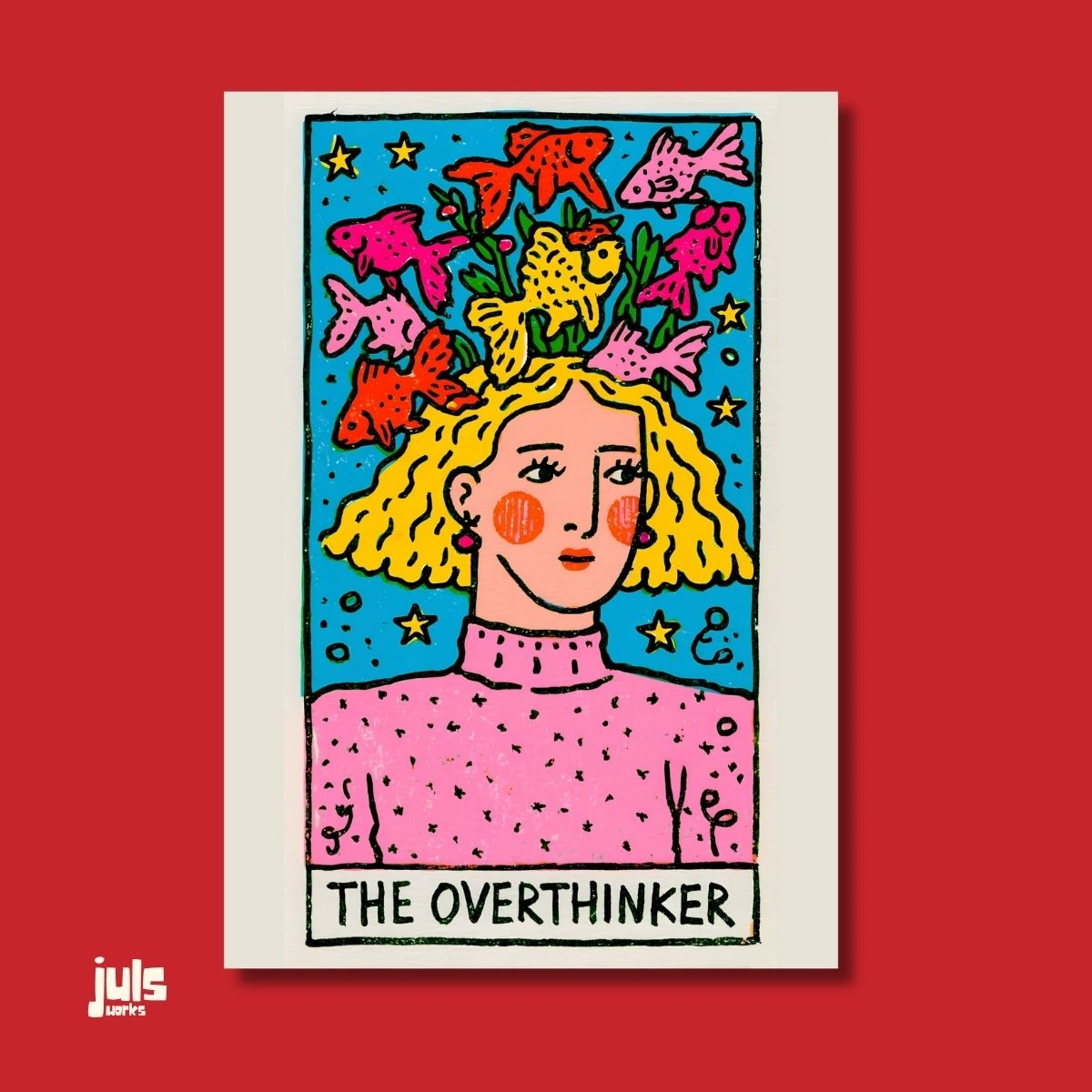 The Overthinker Tarot Poster
