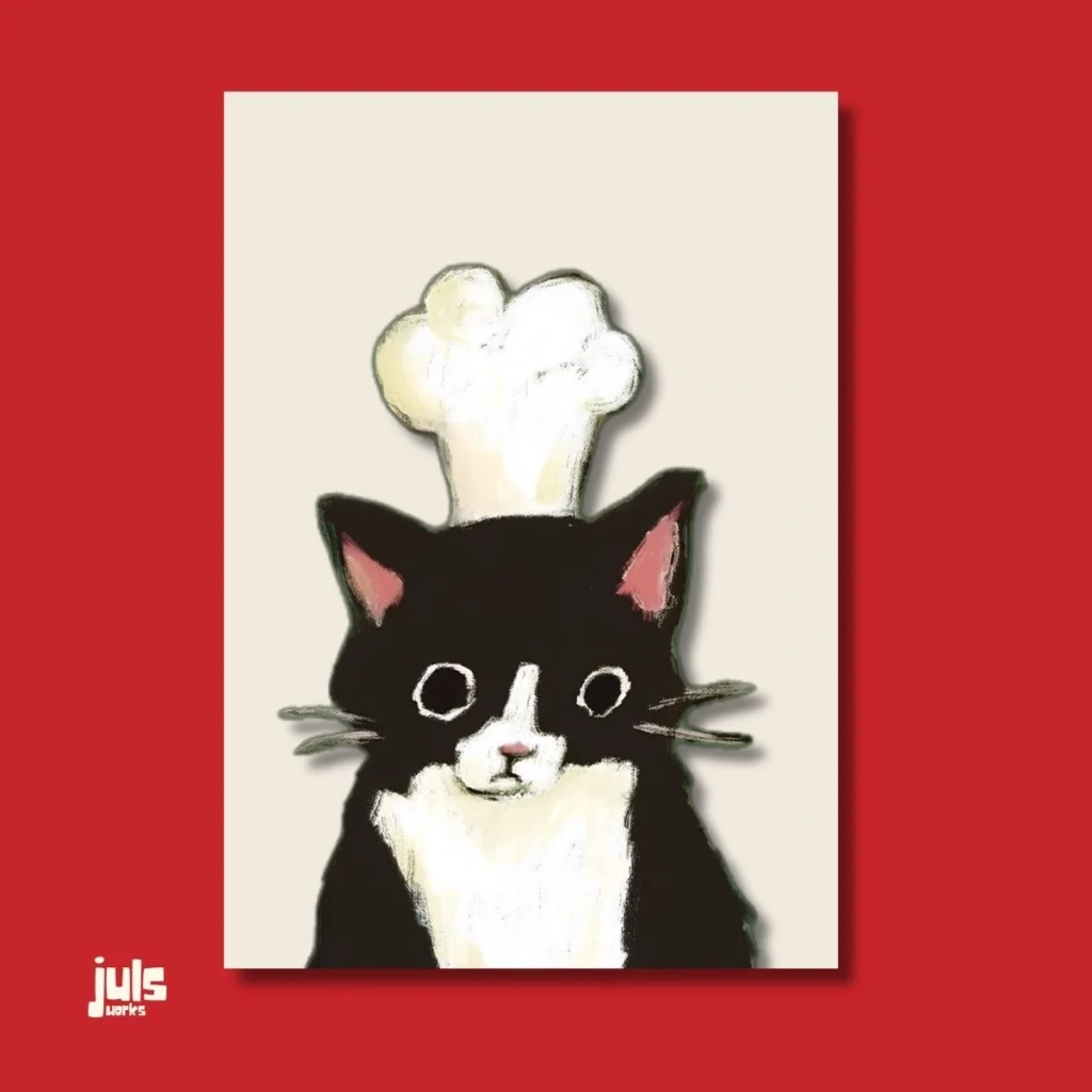Şef Kedi Mutfak Poster