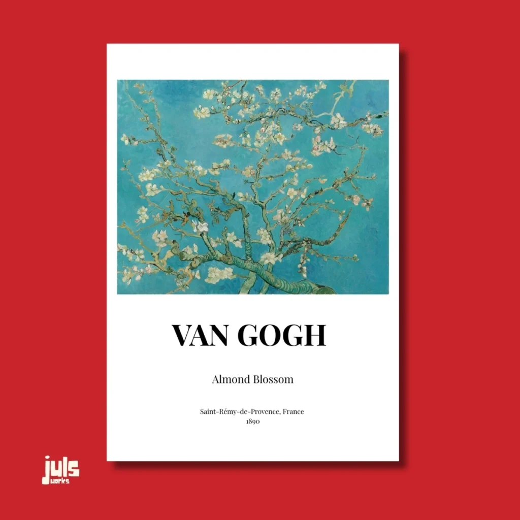 Almond Blossom poster - Van Gogh müze koleksiyonu duvar sanatı
