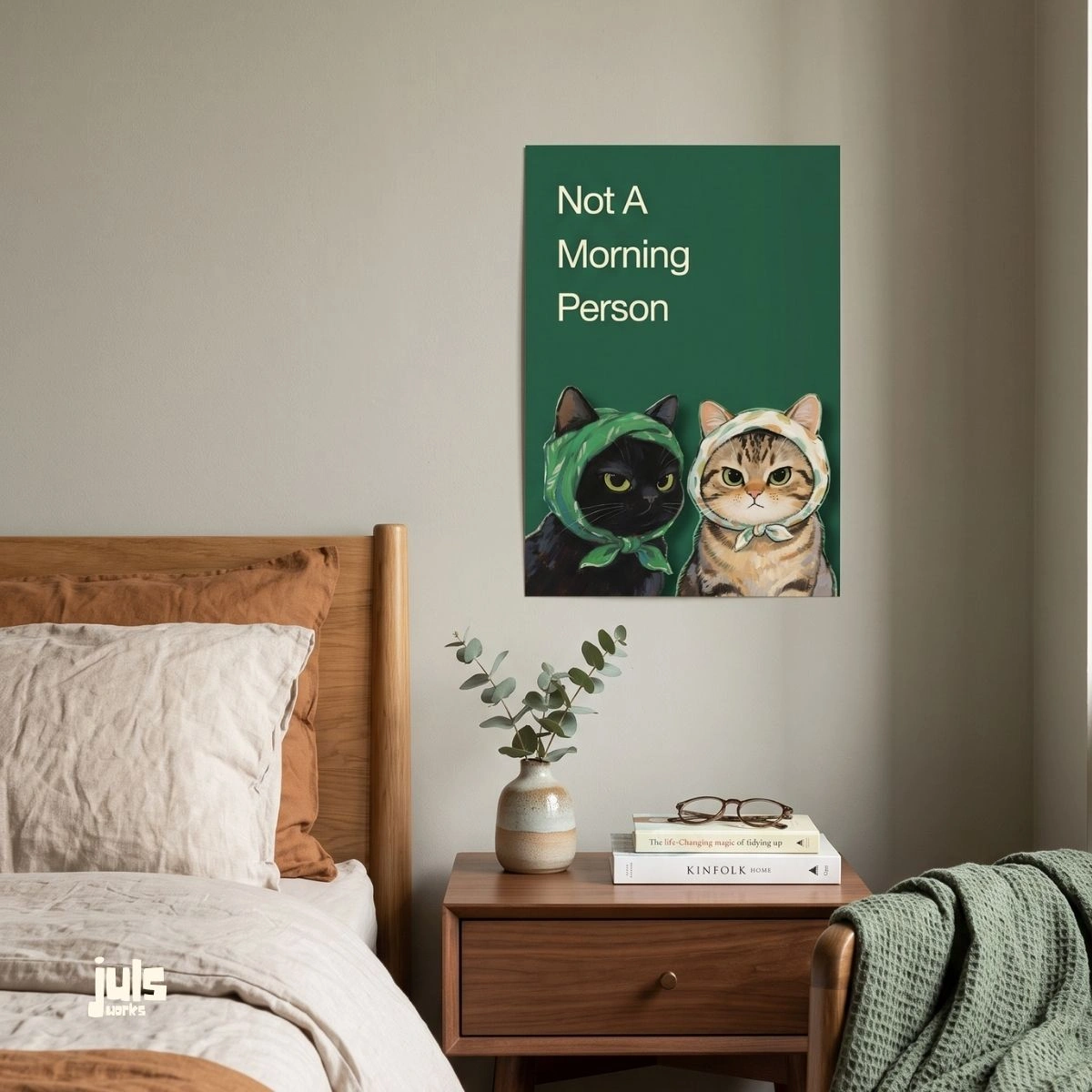 Not A Morning Person Kediler Poster