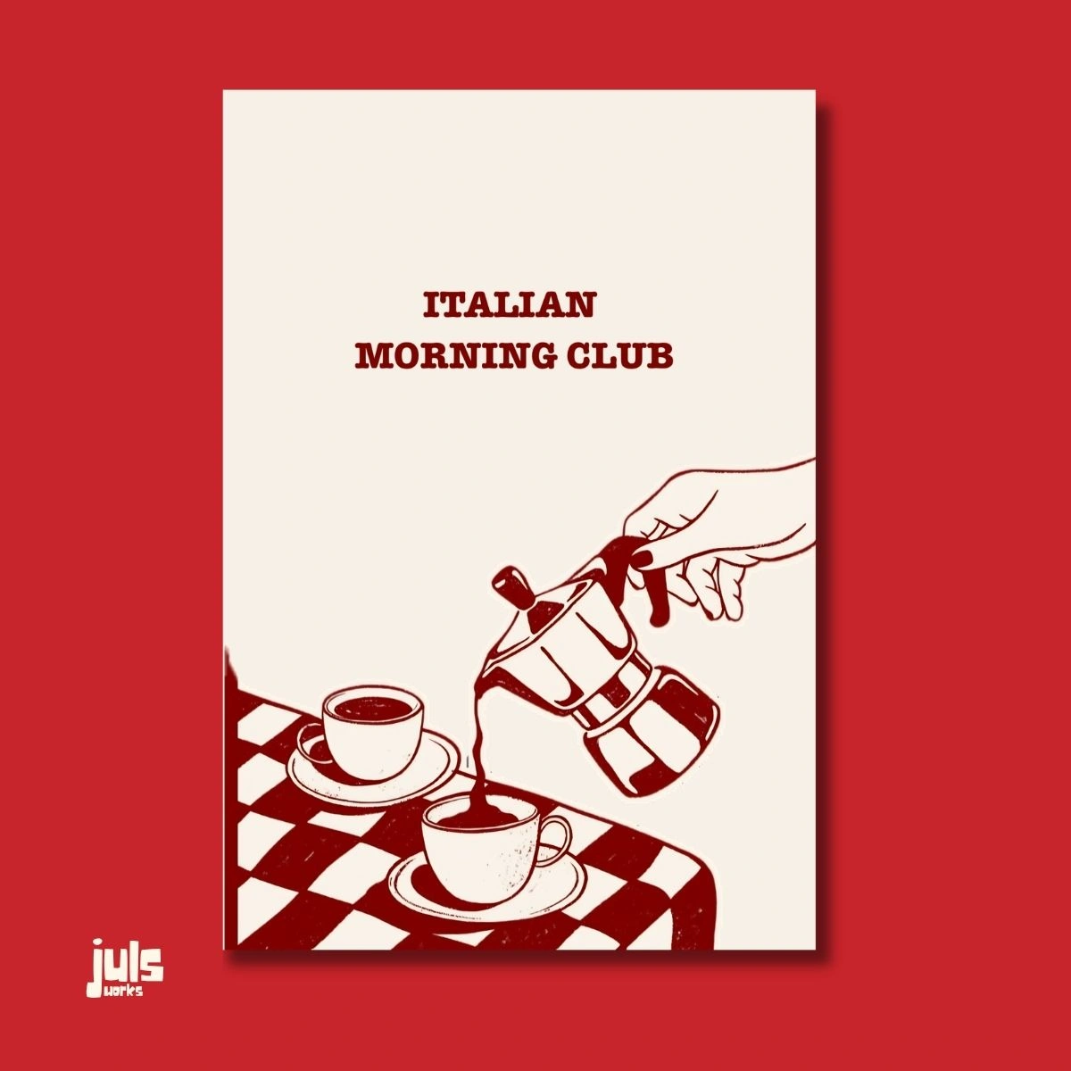 Italian Morning Club Poster