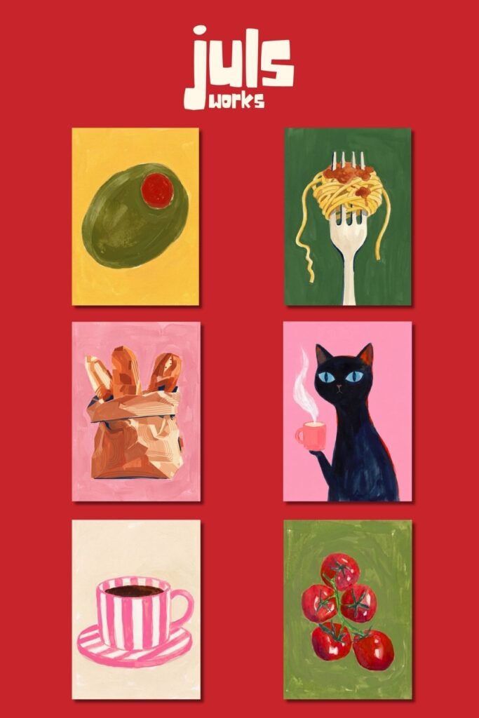 Kitchen Club — 6'lı Poster Seti