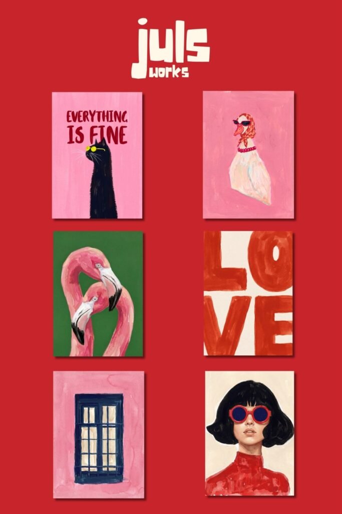 Pink Hours — 6'lı Poster Seti